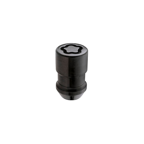 McGard Wheel Lock Nut Set - 4pk. (Cone Seat) 1/2-20 / 3/4 & 13/16 Dual Hex / 1.28in. Length - Black - 24025