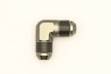 DeatschWerks 8AN Male Flare To 8AN Male Flare 90-Degree Coupler Fitting - 6-02-0208