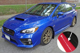 Rally Armor 15-21 Subaru WRX/STI (Sedan ONLY) Red UR Mud Flap w/ White Logo - MF32-UR-RD/WH