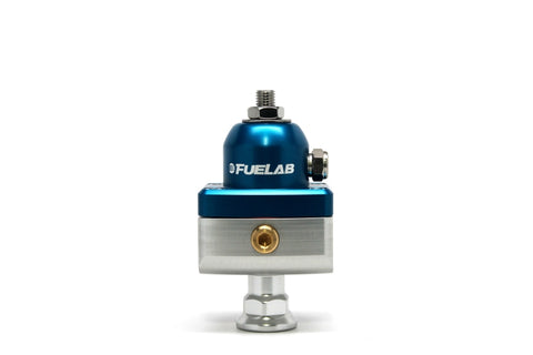 Fuelab 575 Carb Adjustable Mini FPR Blocking 1-3 PSI (1) -6AN In (2) -6AN Out - Blue - 57502-3