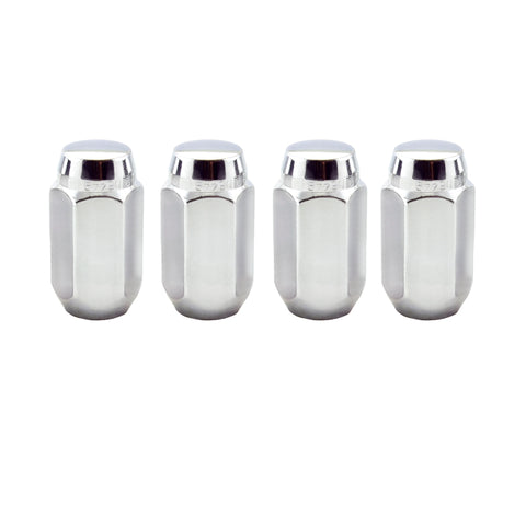 McGard Hex Lug Nut (Cone Seat) 9/16-18 / 7/8 Hex / 1.75in. Length (4-Pack) - Chrome - 64008