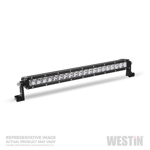 Westin Xtreme LED Light Bar Low Profile Single Row 30 inch Flood w/5W Cree - Black - 09-12270-30F