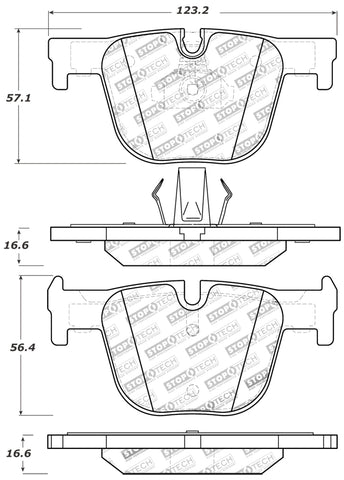 StopTech Performance Brake Pads - 309.16100