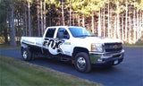 N-Fab Nerf Step 11-14 Chevy-GMC 2500/3500 Crew Cab 8ft Bed - Gloss Black - Bed Access - 3in - C11115CC-6