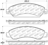 StopTech Sport Brake Pads w/Shims and Hardware - Rear - 309.10920