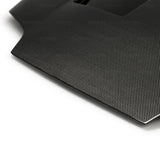 Seibon 93-98 Toyota Supra (JZA80L) TS Style Carbon Fiber Hood - HD9398TYSUP-TS