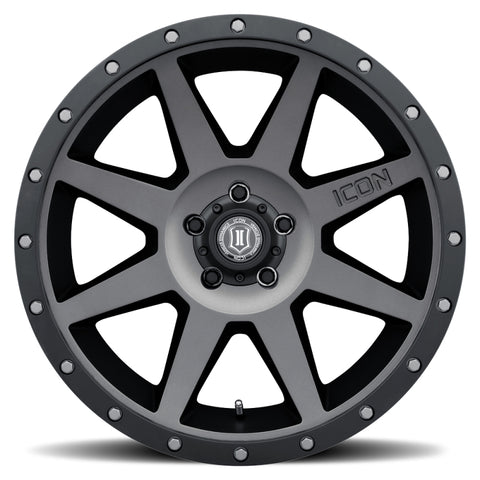 ICON Rebound 20x9 6x5.5 0mm Offset 5in BS Titanium Wheel - 1820908350TT