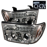 Spyder Toyota Tundra 07-13 Projector Headlights LED Halo LED Chrm PRO-YD-TTU07-HL-C - 5012036