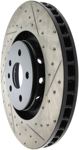 StopTech Drilled & Slotted Left Sport Brake Rotor for 2009 Cadillac CTS-V - 127.62128L