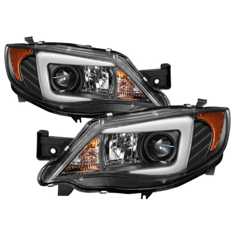 Spyder Subaru WRX 08-09 Projector Headlights - Halogen Model Only - Black PRO-YD-SWRX08-LBDRL-BK - 5083944