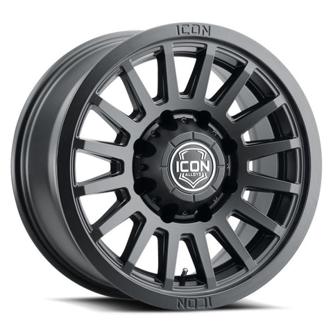 ICON Recon SLX 18x9 8x180 BP 12mm Offset 5.5in BS 124.2mm Hub Bore Satin Black Wheel - 3618908955SB