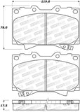 StopTech Sport Brake Pads w/Shims and Hardware - Rear - 309.07720