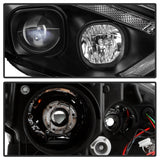 Spyder 15-18 Ford Focus Projector Headlights - Seq Turn Light Bar - Black PRO-YD-FF15-LBSEQ-BK - 5086105