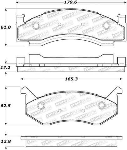 StopTech Street Brake Pads - 308.01230