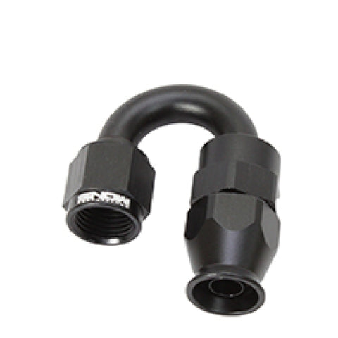 Snow -6AN 180 Degree PTFE Hose End (Black) - SNF-60618