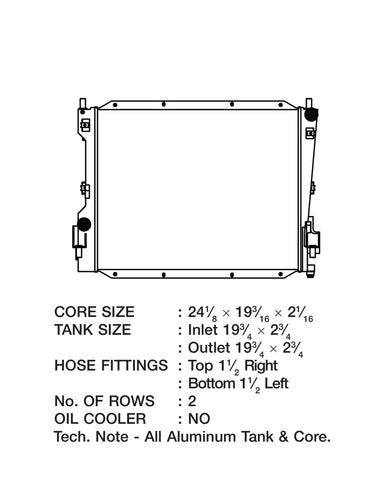 CSF 05-14 Ford Mustang Radiator - 7037