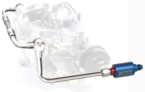 Edelbrock Dual Feed Line/Thunder Series Carb w/ Fuel Filter - 8133