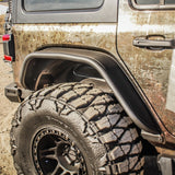 Westin/Snyper 18-20 Jeep Wrangler Tube Fenders - Rear - Textured Black - 62-1035