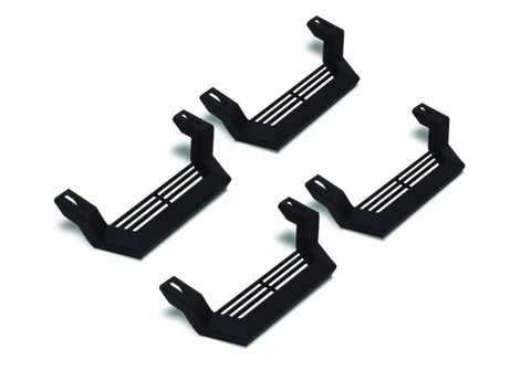 Rampage 1999-2019 Jeep Rock Rail Short Step Universal 4 Piece Set - Black - 26410034