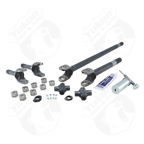 Yukon Gear 4340CM Rplcmnt Axle Kit For 07-13 Dana 30 Front / Non-Rubicon JK / w/Superjoints - YA W24166