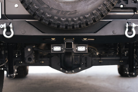 DV8 Offroad 07-21 Jeep Wrangler (JK/JL) Bolt-On Hitch w/ Lights - AHJP-01