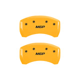 MGP 4 Caliper Covers Engraved Front & Rear MGP Yellow finish black ch - 42013SMGPYL