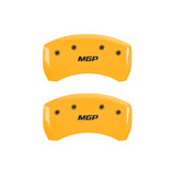 MGP 4 Caliper Covers Engraved Front & Rear MGP Yellow finish black ch - 32023SMGPYL