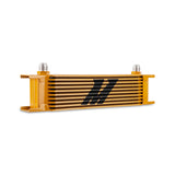 Mishimoto Universal -8AN 10 Row Oil Cooler - Gold - MMOC-10-8GD