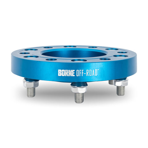 Mishimoto Borne Off-Road Wheel Spacers - 6x139.7 - 78.1 - 50mm - M14x1.5 - Blue - BNWS-005-500BL