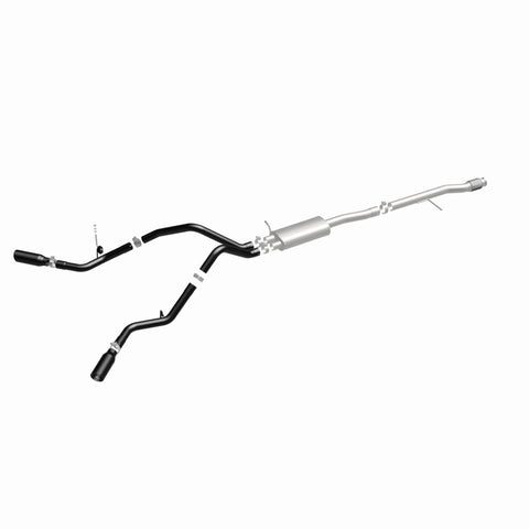 MagnaFlow SYS Cat-Back 3.5in Black Dual Split Rear Tips 14-15 Chevy Silverado/GMC Sierra 4.3L-5.3L - 15360