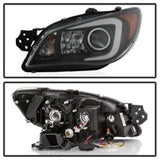 Spyder Subaru WRX 2006-2007 Projector Headlights - Halogen Only - Black PRO-YD-SWRX06-LBDRL-BK - 5083920