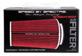 Spectre Adjustable Conical Air Filter 9-1/2in. Tall (Fits 3in. / 3-1/2in. / 4in. Tubes) - Red - 9732