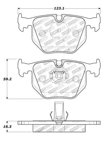 StopTech Street Touring 01-07 BMW M3 E46 / 00-04 M5 / 04-09 X3 / 00-06 X5 - 308.06830