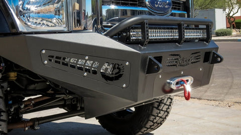 Addictive Desert Designs 11-16 Ford F-250 Super Duty HoneyBadger Front Bumper w/ Winch Mount - F067355000103