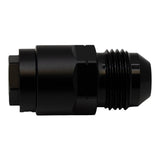 DeatschWerks 8AN Male Flare to 5/16in Female EFI Quick Connect Adapter - Anodized Matte Black - 6-02-0143-B