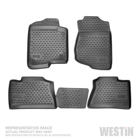 Westin 18-20 Chevy/GMC/Buick Traverse/Acadia/Enclave Profile Floor Liners Front and 2nd Row - Black - 74-06-51044