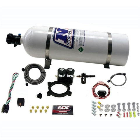 Nitrous Express 2014+ GM 5.3L Truck Nitrous Plate Kit (50-250HP) w/15lb Bottle - 20936-15