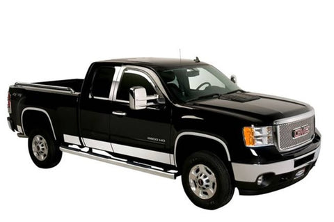 Putco 15-19 Chevy Silverado HD - Crew Cab 8ft Long Box Stainless Steel Rocker Panels - 9751222