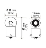 Hella Bulb 5008 12V 10W Ba15S B6 Sb - 5008SB