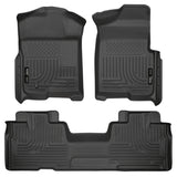 Husky Liners 09-12 Ford F-150 Super Cab WeatherBeater Combo Black Floor Liners - 98341