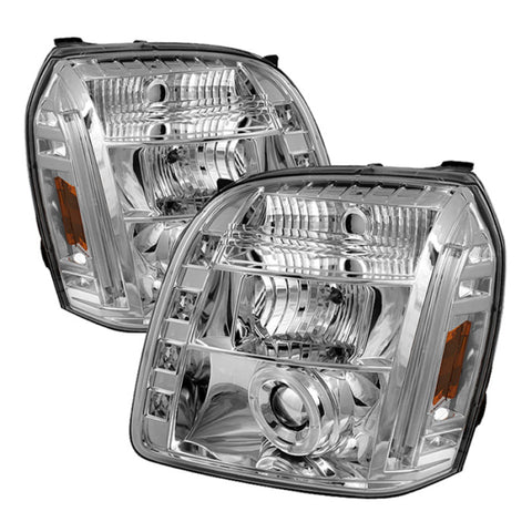 Spyder GMC Yukon 07-14/GMC Yukon XL 07-14 Projector Headlights LED Halo LED Chrome PRO-YD-GY07-HL-C - 5029324