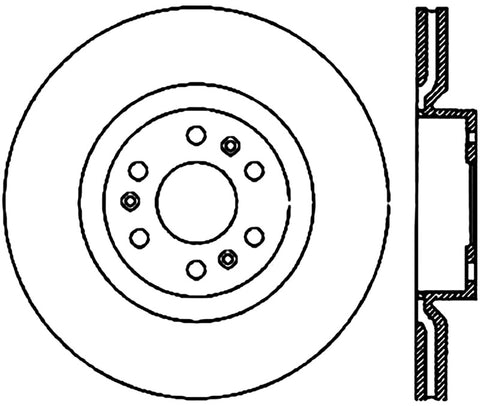 StopTech Drilled Sport Brake Rotor - 128.62075L