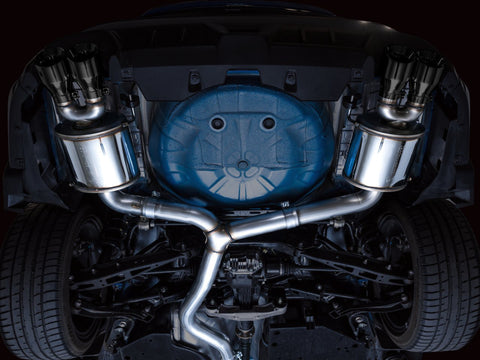 AWE Tuning 2022+ VB Subaru WRX Touring Edition Exhaust - Diamond Black Tips - 3015-43979
