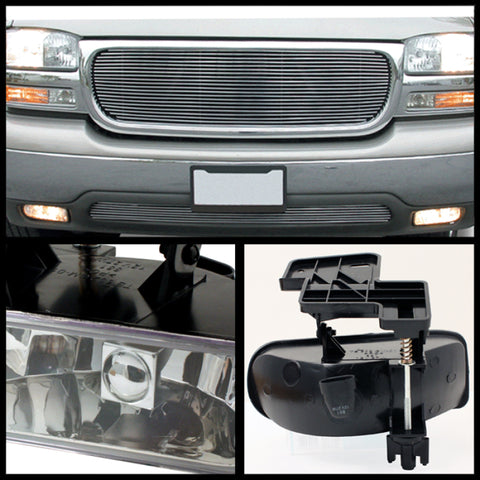 Spyder GMC Sierra 1500/2500 99-02/Sierra 1500HD/2500HD OEM Fog Lights wo/switch Clear FL-CL-GMCY99-C - 5025487