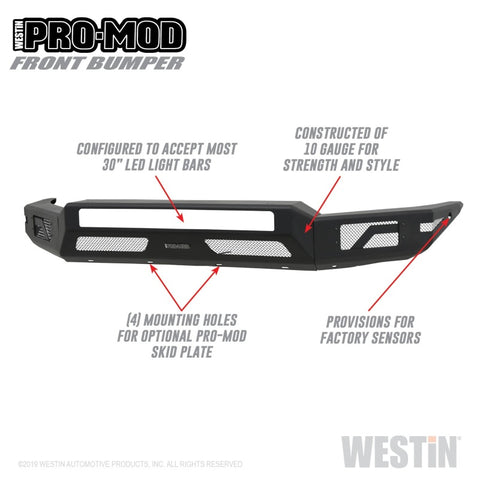 Westin 16-20 Toyota Tacoma Pro-Mod Front Bumper - 58-41045