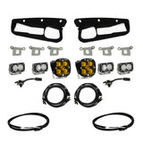 Baja Designs 2021+ Ford Bronco Amber SAE Fog Pocket Kit w/Upfitter - 447762UP