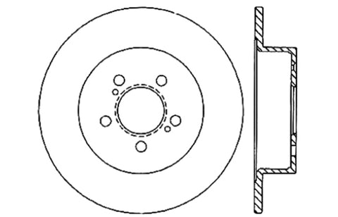 StopTech Slotted & Drilled Sport Brake Rotor - 127.47026L