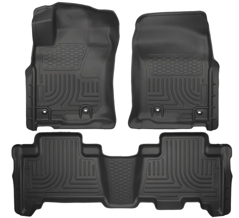 Husky Liners 2013 Toyota 4Runner WeatherBeater Black Front & 2nd Seat Floor Liners - 99571