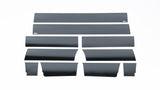 Putco 09-14 Ford F-150 Super Cab 6.5 (w/o Factory Fender Flares) Blk Platinum Rocker Panels - 10pcs - 9751431BP