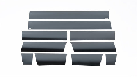 Putco 09-14 Ford F-150 Super Cab 6.5 (w/o Factory Fender Flares) Blk Platinum Rocker Panels - 10pcs - 9751431BP